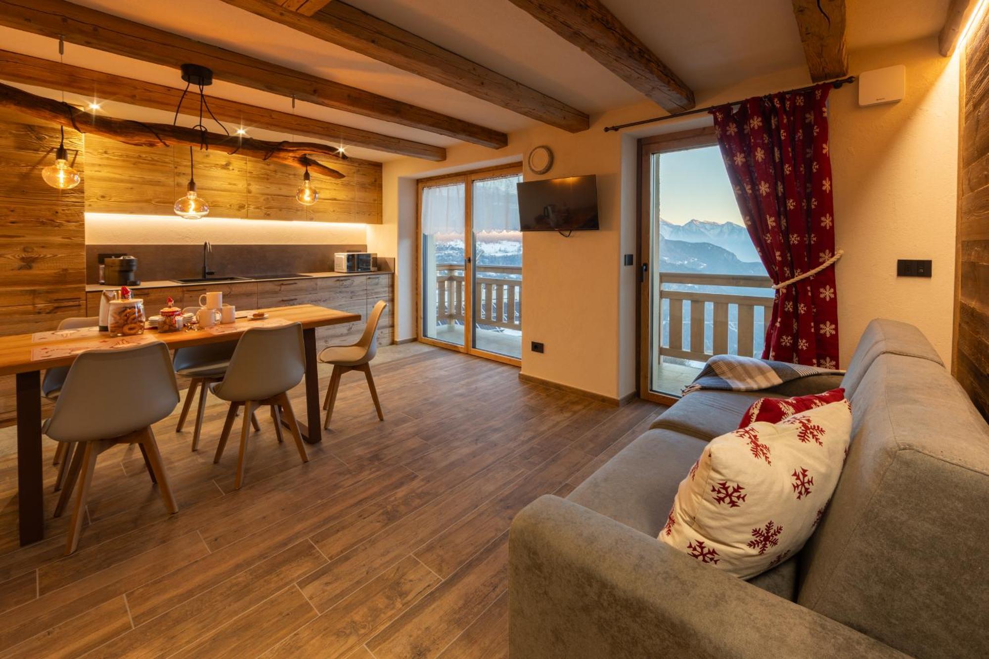 Les Reves Des Montagnards, Appartements De Charme Torgnon Kültér fotó
